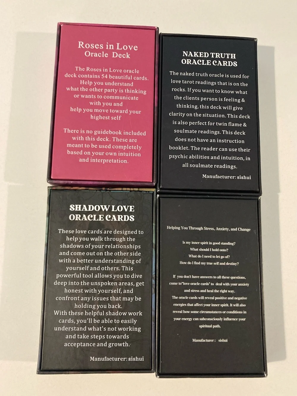 Oracle & Love Cards : Bundle of Four